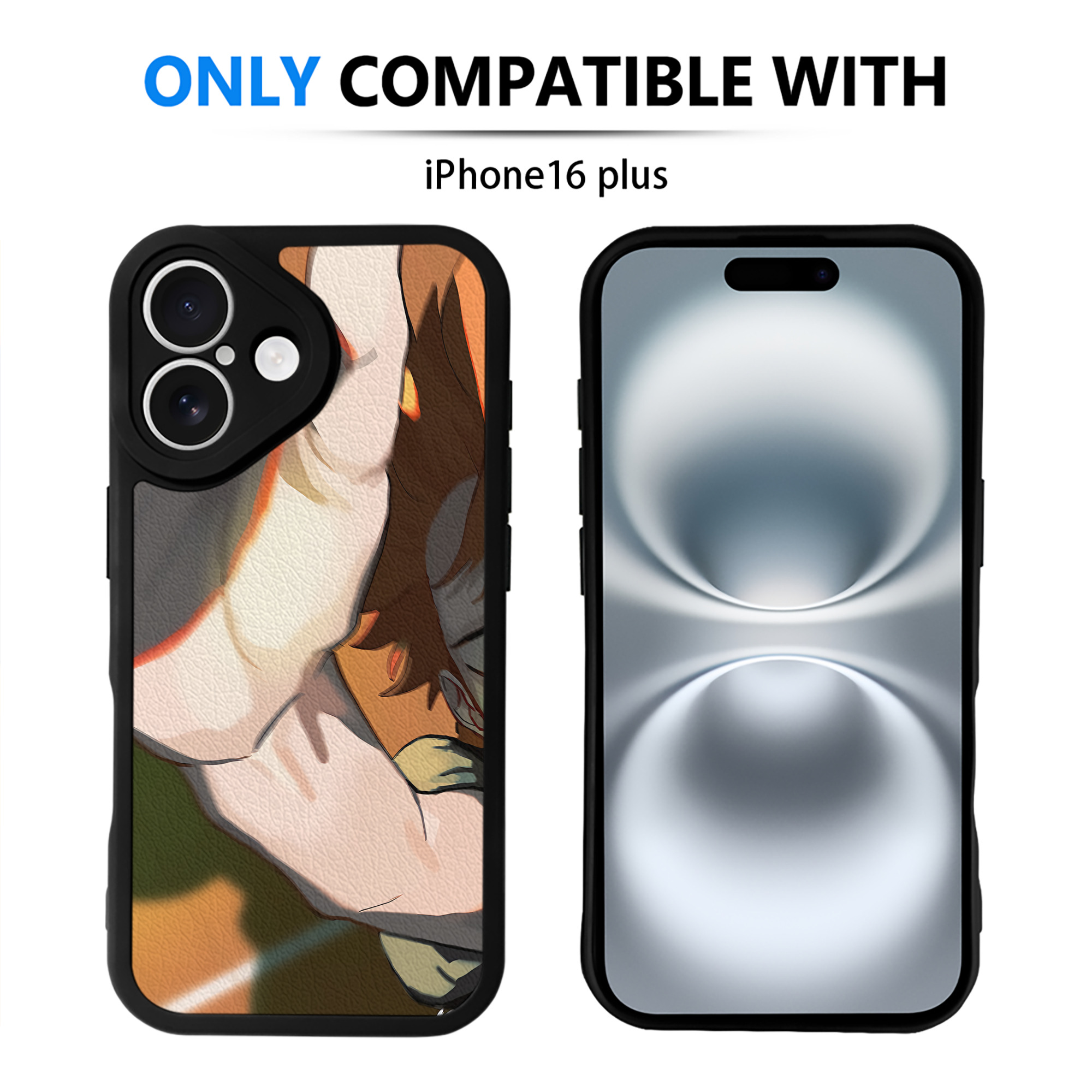 （画像用） ハイキュー!! Haikyu!! 【iPhone 16シリーズ対応】シリコンスマホケース（レザー調） 材質：シリコン